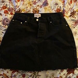 Black Jean skirt!